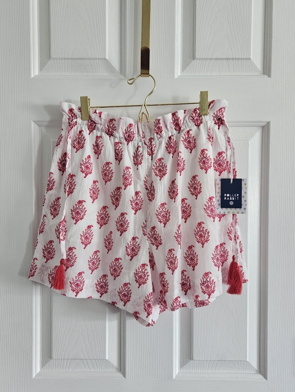 NWT Target X Roller Rabbit Floral Bouquet Shorts With Side Ties